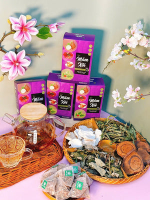 Four-flavor natural raspberry herbal tea, 80g box (20 bags)